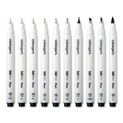 Inkline™ PRO Fine Line Archival Black Ink Pens 10 pc