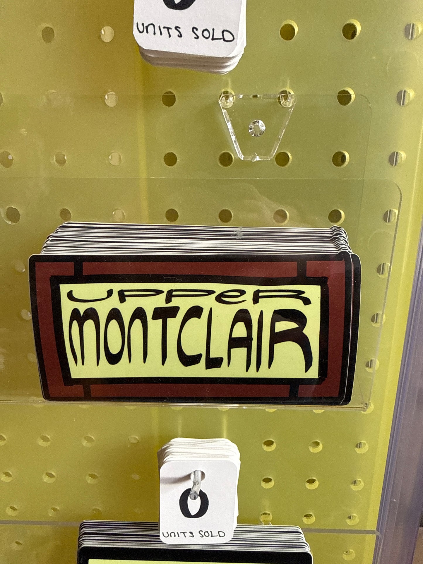UPPER MONTCLAIR Bumper Sticker (Diecut) Ticket (5)
