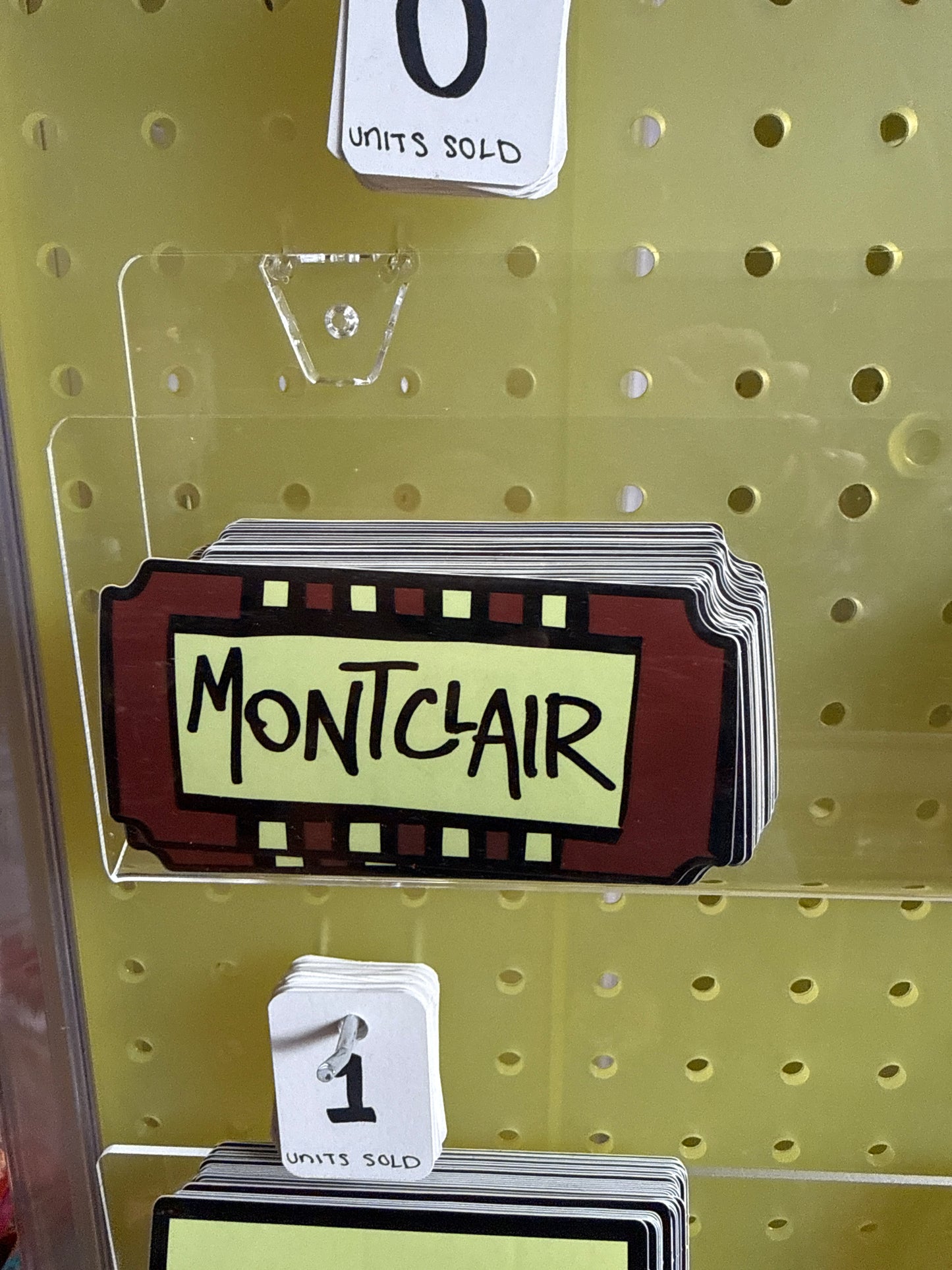 MONTCLAIR Bumper Sticker (Diecut) Ticket (6)