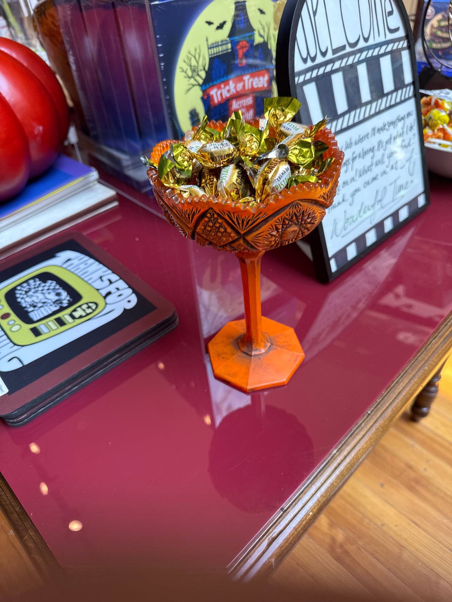 Orange Candy Dish